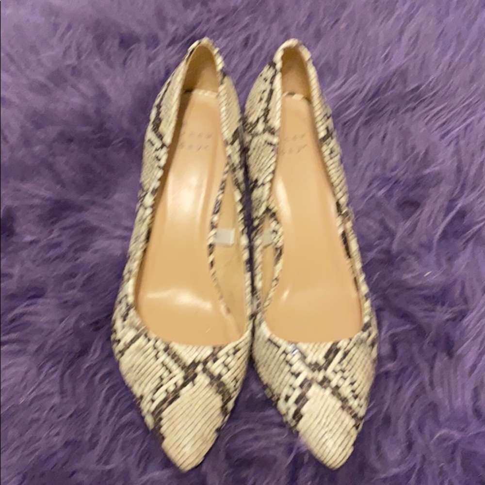 Snake skin heels